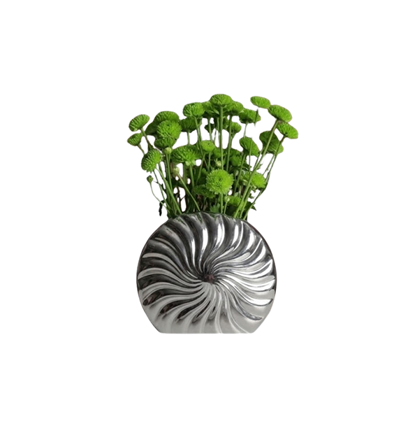 Chrome Swirl Vase Thumbnail